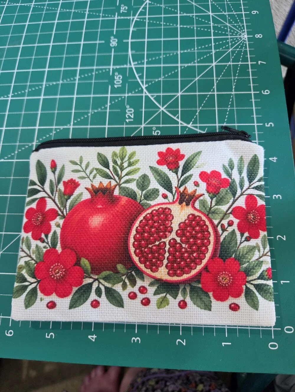 Approx 4 X 6 Small Cosmetic Bag or Coin Purse.